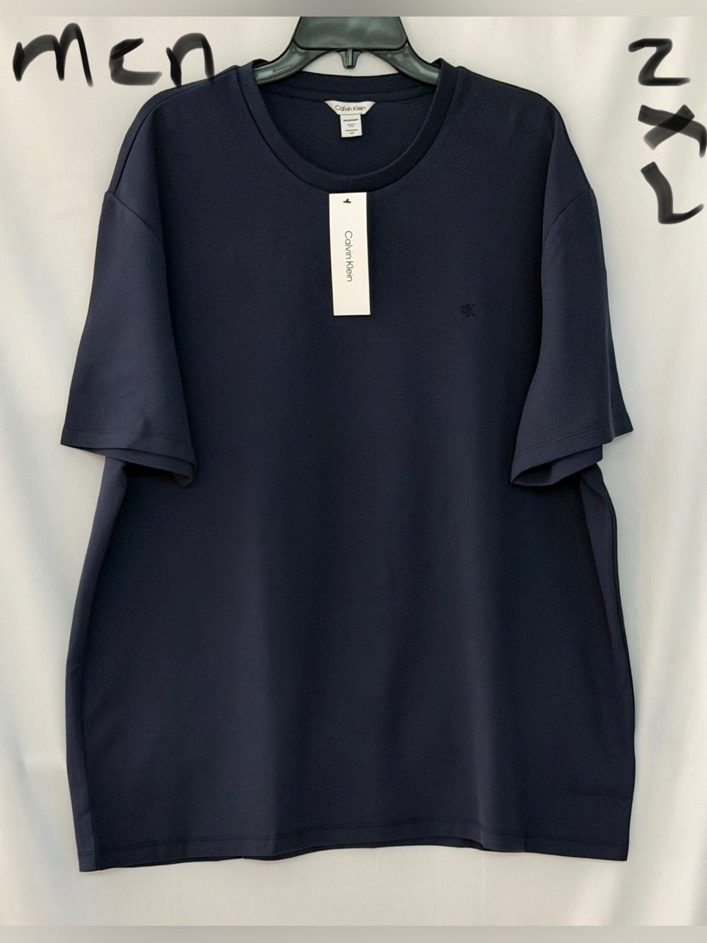 Calvin Klein Men’s Navy Short-Sleeve Crew T-Shirt